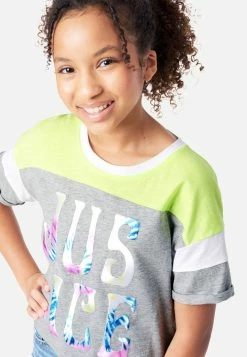 Adjmi Color Block Graphic Tee