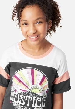 Adjmi Color Block Graphic Tee