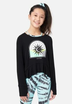 Adjmi Collection X By Justice Graphic Layered Top