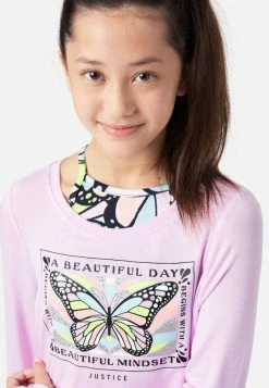 Adjmi Tops Collection X By Justice Graphic Layered Top