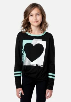 Adjmi Tops Sports Graphic Tie-Front Tee