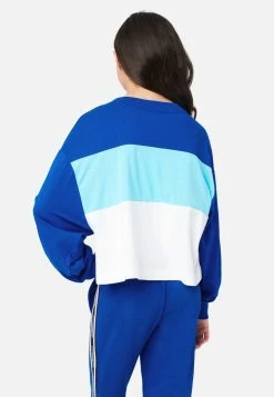 Adjmi Color Block Crop Sweatshirt Tops