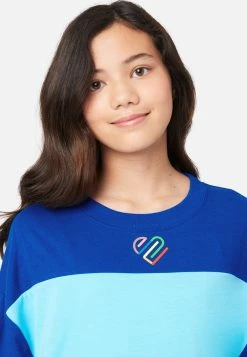 Adjmi Color Block Crop Sweatshirt Tops