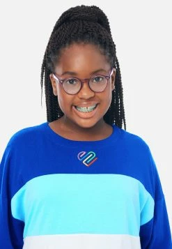 Adjmi Color Block Crop Sweatshirt Tops