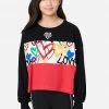 Adjmi Color Block Crop Sweatshirt Tops
