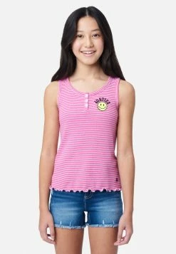 Adjmi Striped Graphic Henley Tank