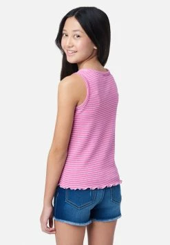 Adjmi Striped Graphic Henley Tank