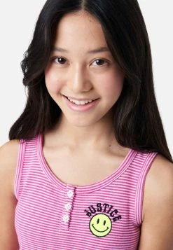 Adjmi Striped Graphic Henley Tank