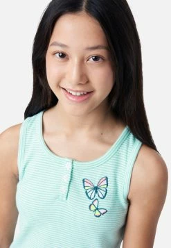 Adjmi Striped Graphic Henley Tank