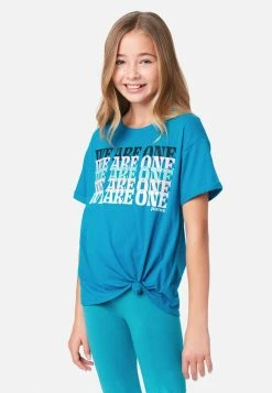 Adjmi Graphic Tie-Front Tee Tops