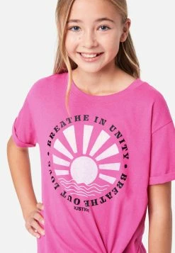 Adjmi Graphic Tie-Front Tee