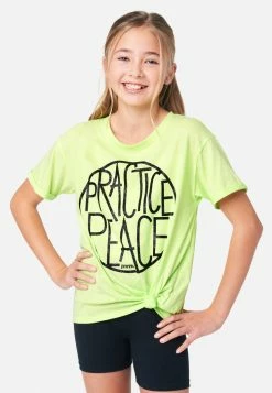 Adjmi Tops Graphic Tie-Front Tee