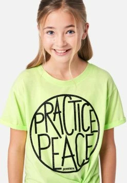 Adjmi Tops Graphic Tie-Front Tee