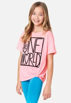 Adjmi Tops Graphic Tie-Front Tee