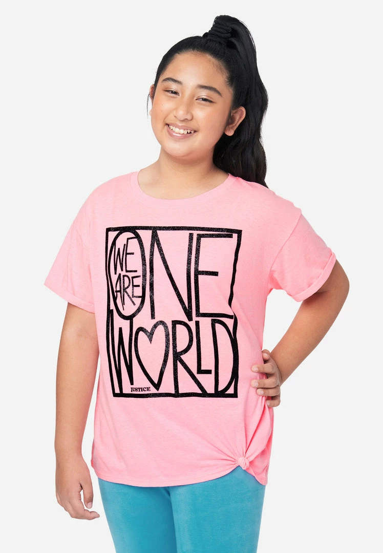 Adjmi Tops Graphic Tie-Front Tee 7 Adjmi Tops Graphic Tie-Front Tee