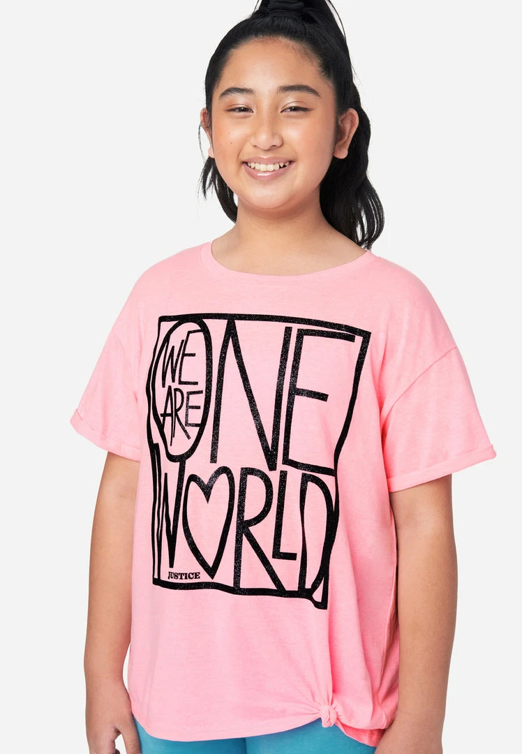 Adjmi Tops Graphic Tie-Front Tee 10 Adjmi Tops Graphic Tie-Front Tee