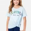 Adjmi Tops Graphic Tie-Front Tee