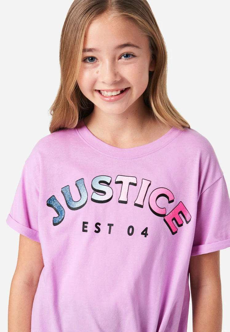 Adjmi Graphic Tie-Front Tee Tops 5 Adjmi Graphic Tie-Front Tee Tops