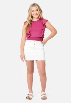 Adjmi Tops Ruffle Sleeveless Top