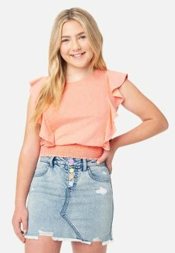Adjmi Tops Ruffle Sleeveless Top