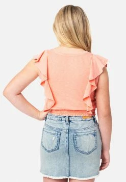 Adjmi Tops Ruffle Sleeveless Top