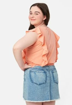 Adjmi Tops Ruffle Sleeveless Top