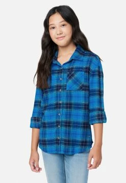 Adjmi Tops Plaid Button-Up Top
