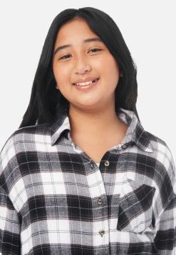 Adjmi Plaid Button-Up Top