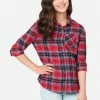Adjmi Tops Plaid Button-Up Top