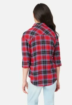 Adjmi Tops Plaid Button-Up Top