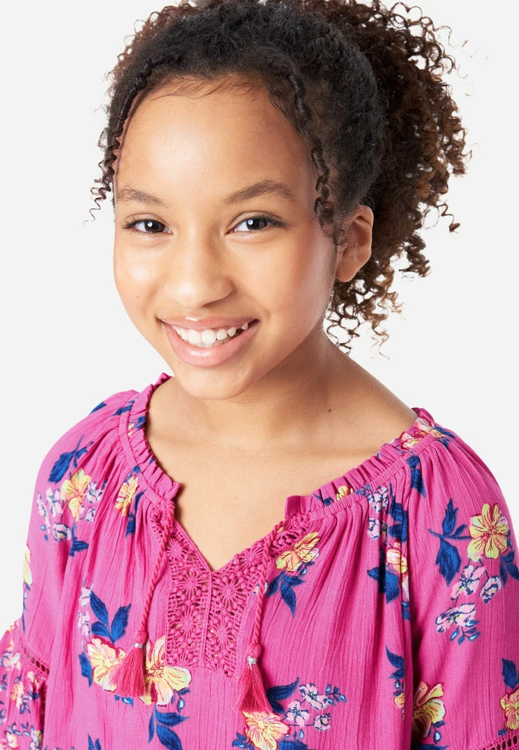 Adjmi Patterned Notch Neck Top Tops 5 Adjmi Patterned Notch Neck Top Tops