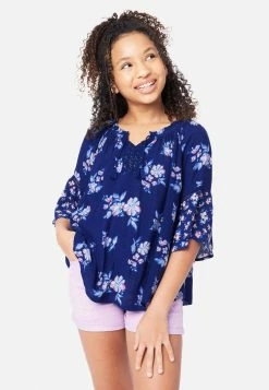 Adjmi Patterned Notch Neck Top Tops