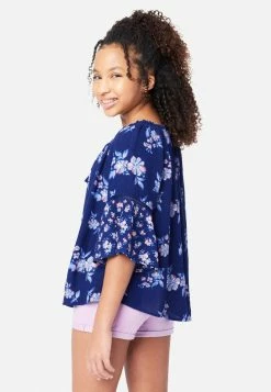 Adjmi Patterned Notch Neck Top Tops