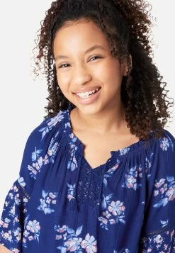 Adjmi Patterned Notch Neck Top Tops