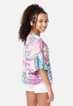 Adjmi Patterned Notch Neck Top