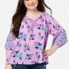 Adjmi Patterned Notch Neck Top