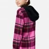Adjmi Plaid Faux Sherpa-Lined-Hood Shirt