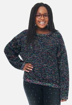 Adjmi Tops Marled Crewneck Sweater