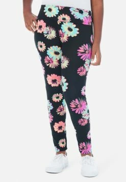Adjmi Patterned Full-Length Leggings Bottoms