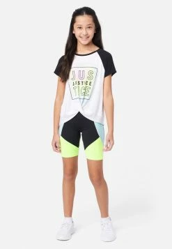 Adjmi Collection X By Justice Color Block Bike Shorts