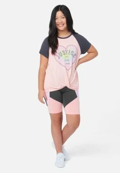 Adjmi Collection X By Justice Color Block Bike Shorts Bottoms