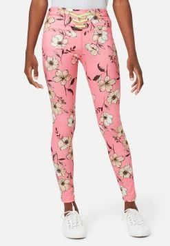 Adjmi Bottoms Collection X By Justice Lace-Front Full-Length Leggings