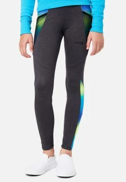 Adjmi Color Block Seamed Full-Length Leggings