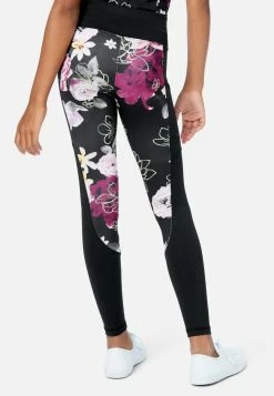 Adjmi Collection X By Justice Color Block Full-Length Leggings