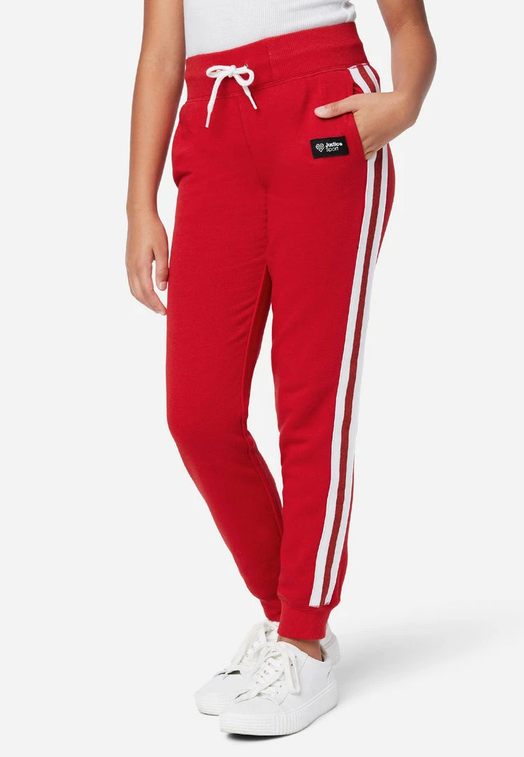 Adjmi Bottoms J Sport Striped Polar Fleece Joggers 3 Adjmi Bottoms J Sport Striped Polar Fleece Joggers