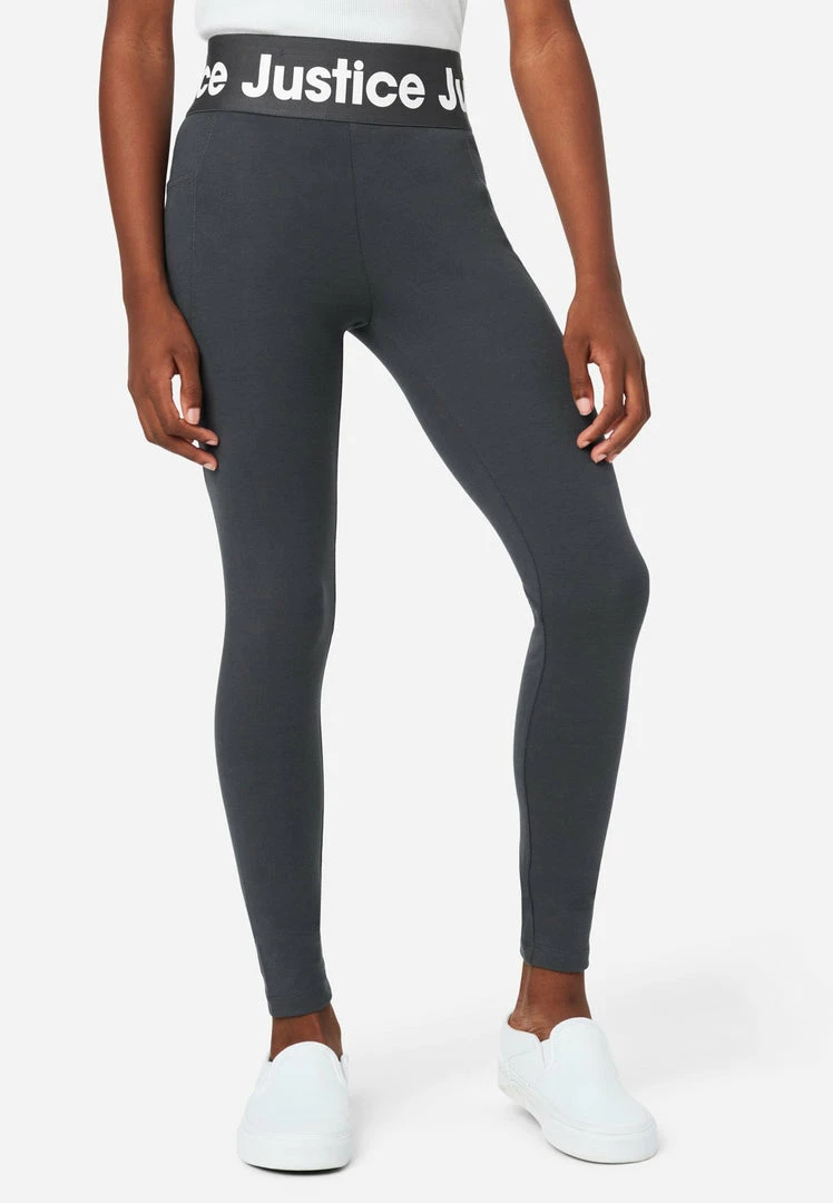 Adjmi Bottoms Justice Logo Full-Length Leggings 3 Adjmi Bottoms Justice Logo Full-Length Leggings
