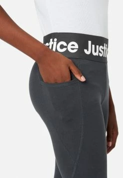 Adjmi Bottoms Justice Logo Full-Length Leggings 8 Adjmi Bottoms Justice Logo Full-Length Leggings