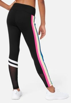 Adjmi J Sport Stripe Full-Length Leggings Bottoms