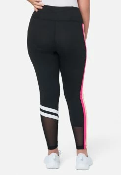 Adjmi J Sport Stripe Full-Length Leggings Bottoms