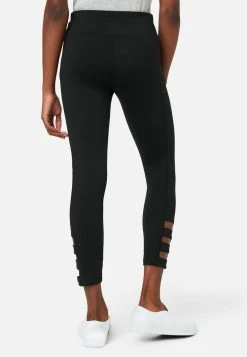 Adjmi Bottoms Cutout Crop Leggings
